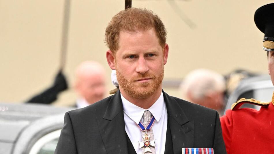 El príncipe Harry en la coronación de Carlos III. Foto: Reuters.