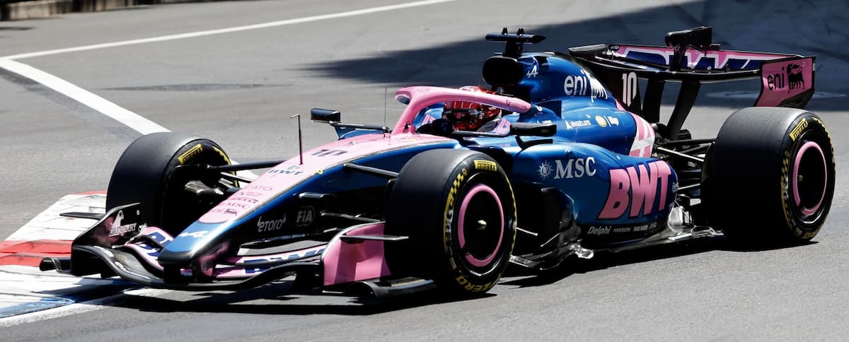 Pierre Gasly en el Gran Premio de Mónaco.