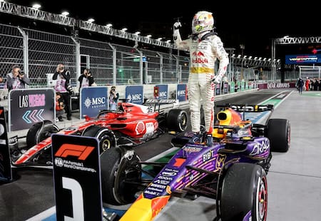 Max Verstappen, ganador del Gran Premio de Las Vegas. Foto: Reuters.