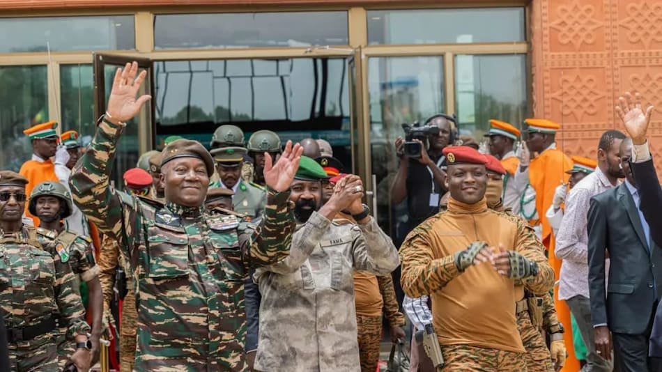 Los líderes durante la firma de la creación de la nueva Confederación del Sahel. Foto: Gobierno de Níger