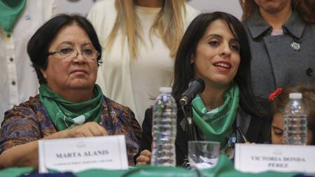 Victoria Donde en debate sobre el Aborto legal (NA)