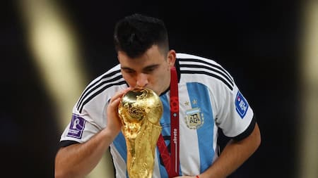 Marcos Acuña en el Mundial de Qatar. Foto: REUTERS.