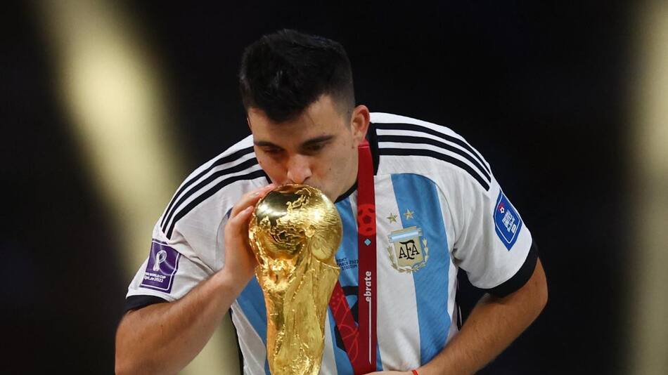 Marcos Acuña en el Mundial de Qatar. Foto: REUTERS.