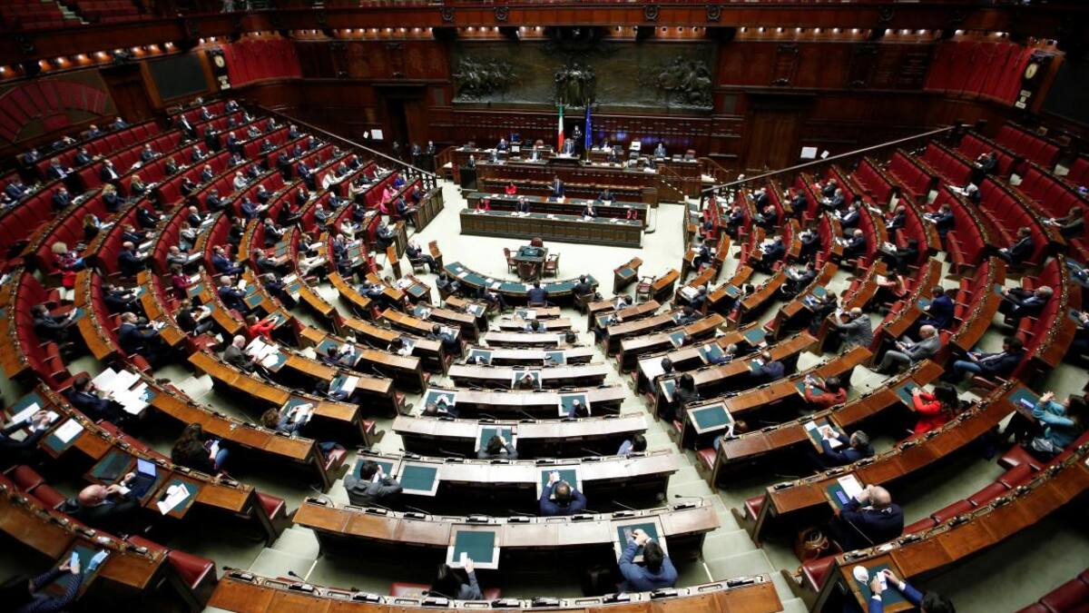 Cámara de Diputados italiana. Foto: Reuters