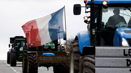 Manifestaciones del secor agro en Francia. Foto: Reuters