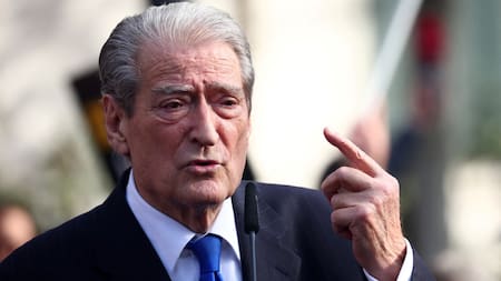 Sali Berisha, ex primer ministro de Albania. Foto: REUTERS.