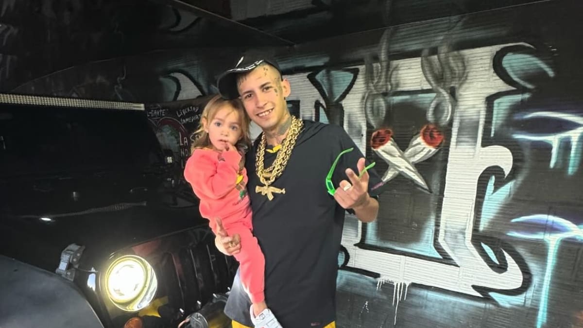 L-Gante junto a su hija Jamaica. Foto: Instagram.