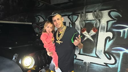 L-Gante junto a su hija Jamaica. Foto: Instagram.