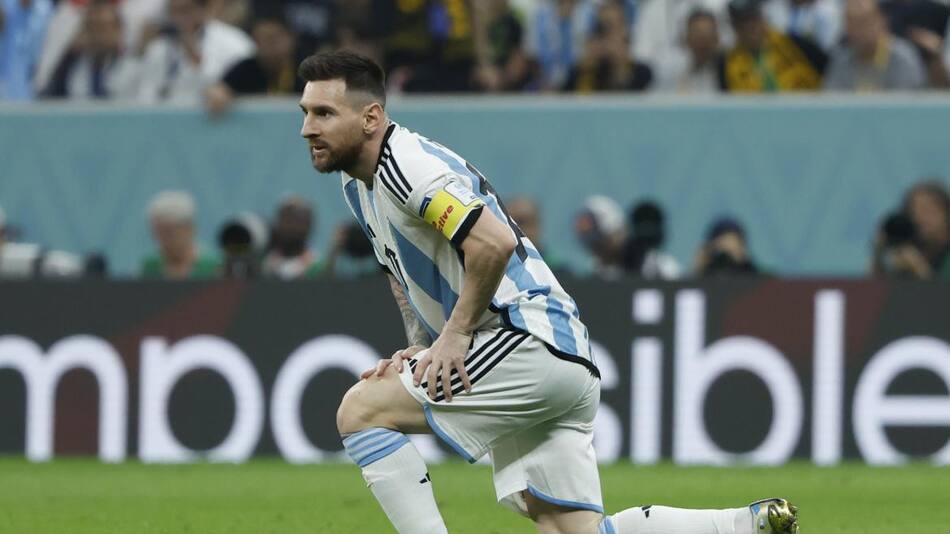 Lionel Messi en el Mundial de Qatar. Foto: EFE.