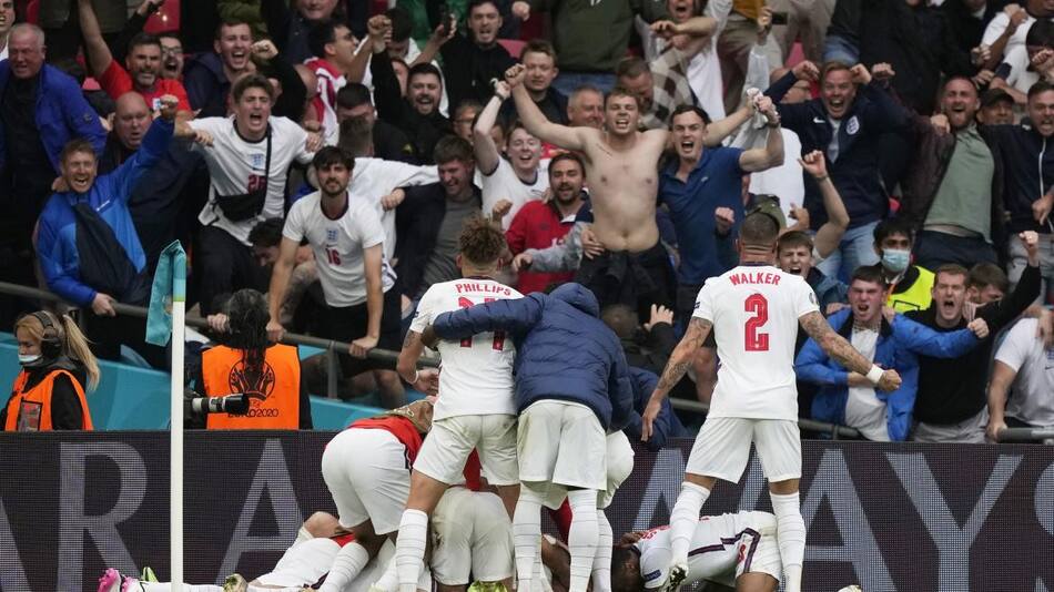 Festejo de Inglaterra ante Alemania por la Eurocopa, REUTERS