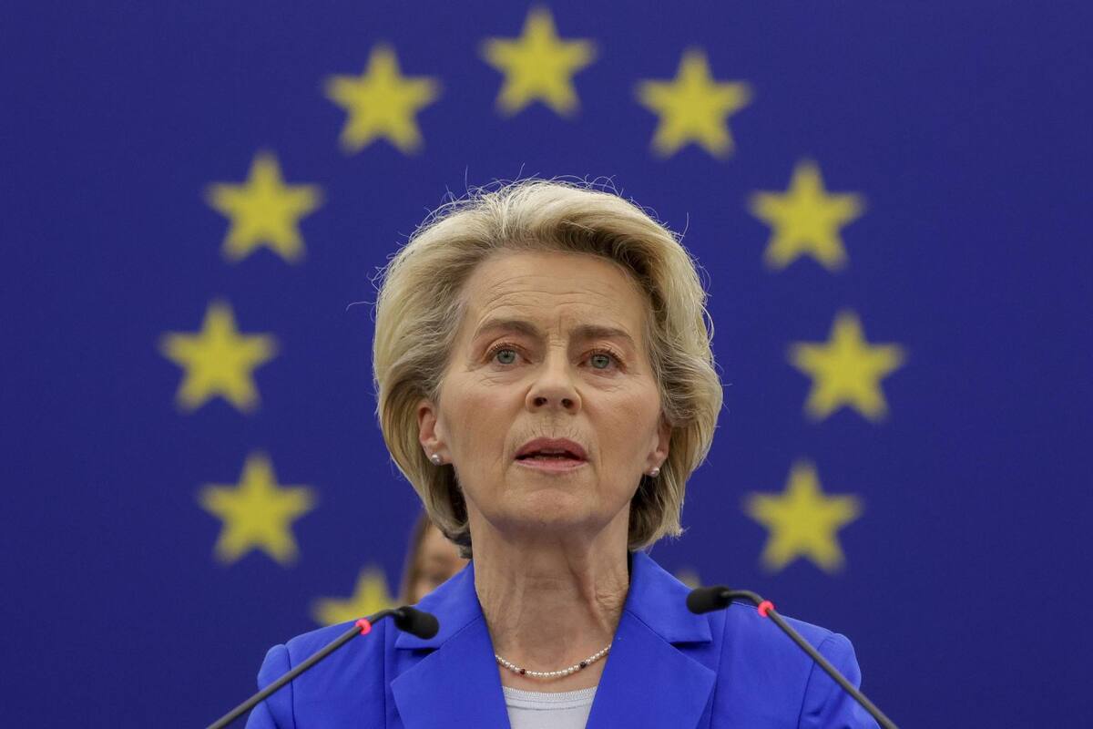 Ursula von der Leyen, presidenta de la Comisión Europea. Foto: EFE.