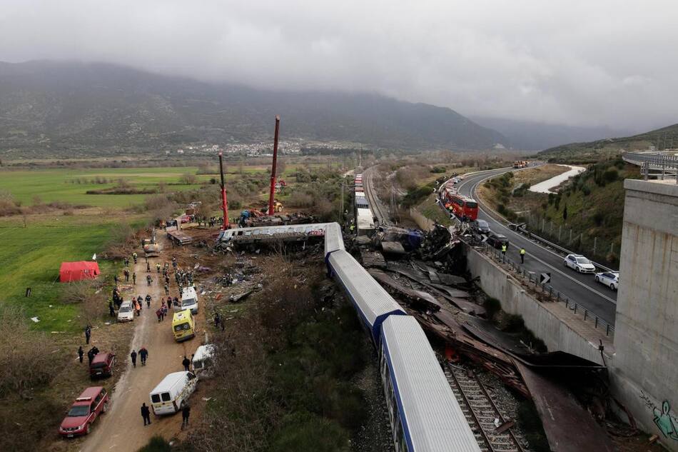 Choque de trenes en Grecia_EFE