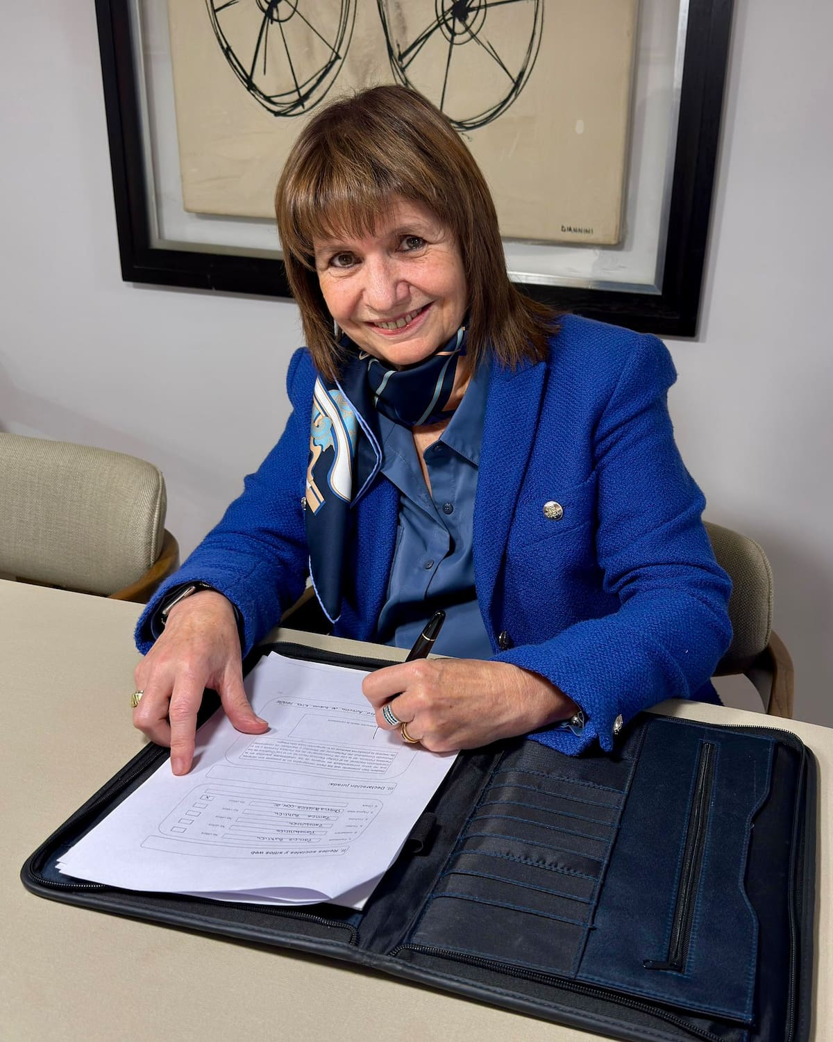Patricia Bullrich al anunciar su candidatura en la Ciudad.