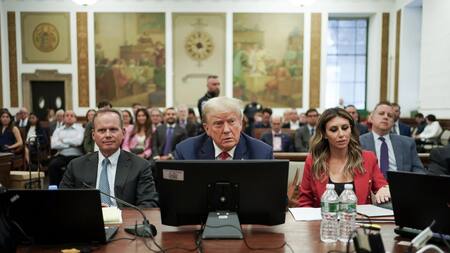 Juicio contra Donald Trump en Nueva York. Foto: EFE