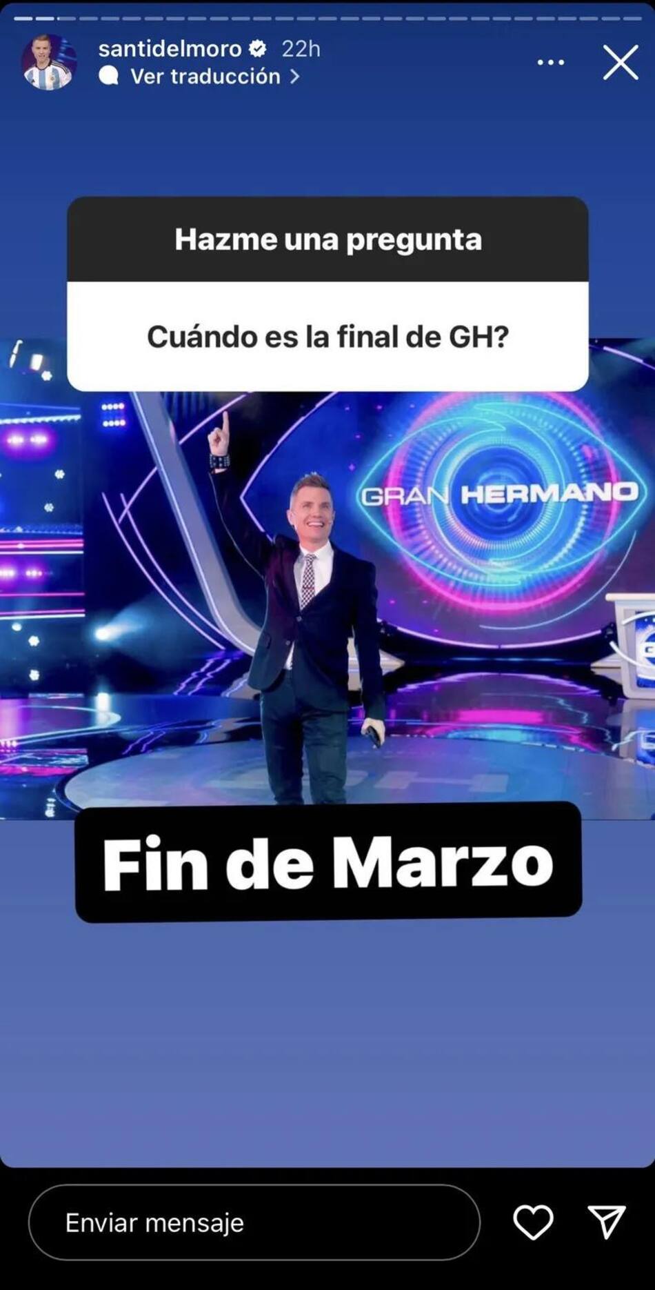 La final de GH. Foto: Instagram.