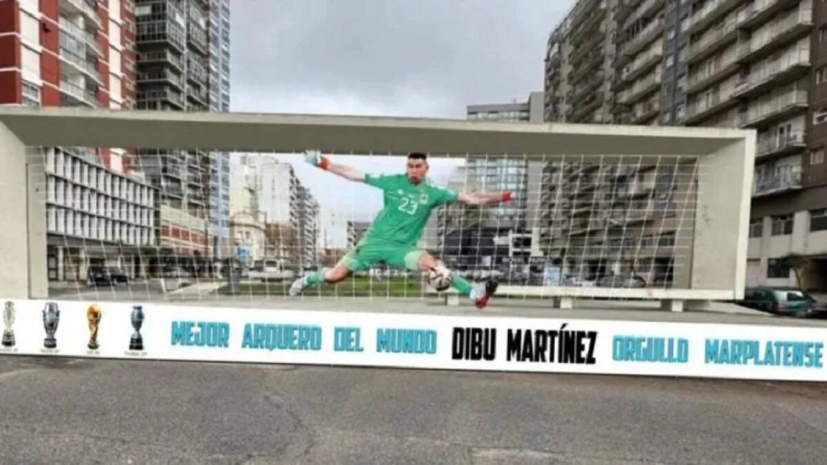 Homenaje al Dibu Martínez en Mar del Plata