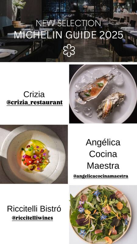Tres restaurantes recibieron su primer estrella Michelin en Buenos Aires y Mendoza. Foto: Instagram michelinguide.