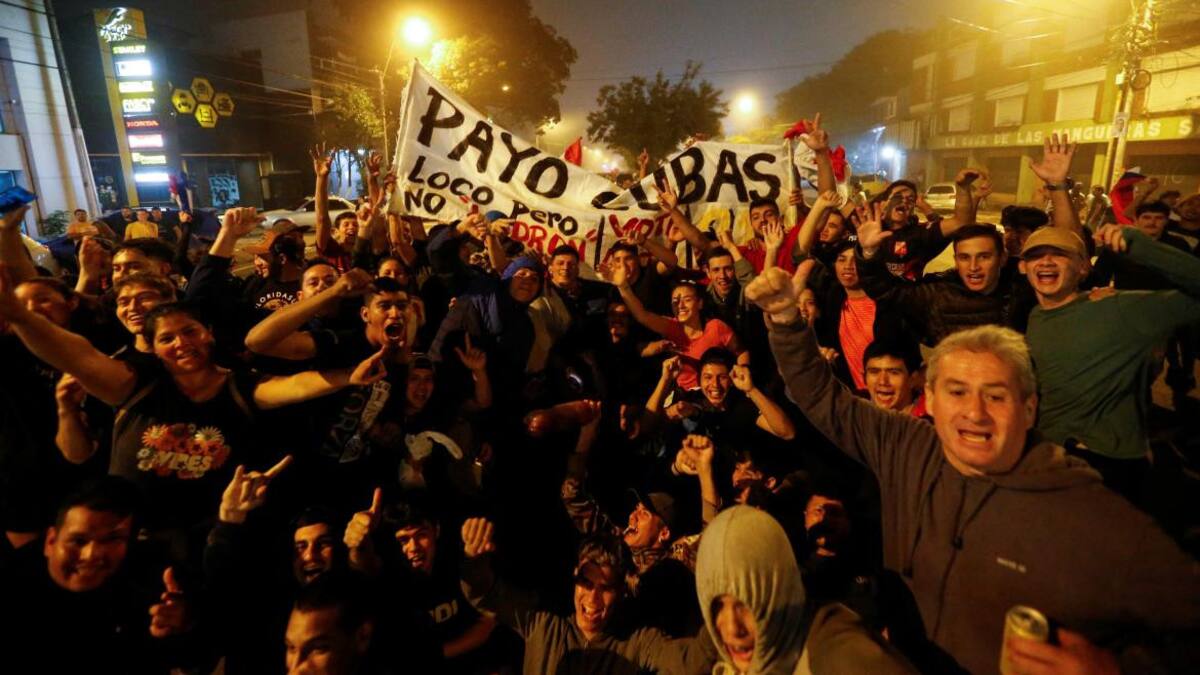 Movilización por la liberación de Payo Cubas. Foto: Reuters.