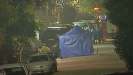 Operativo para negociar con Danielo, quien pasó varias horas atrincherado. Foto: X.