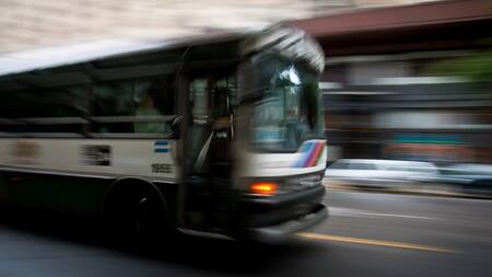 Colectivo, transporte público. Foto: NA