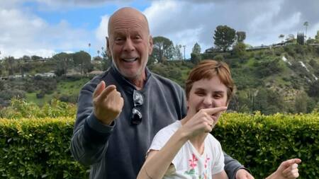 Bruce y Tallulah Willis. Foto: Instagram.