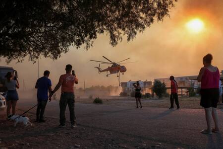 Incendios en Grecia. Foto: Reuters.