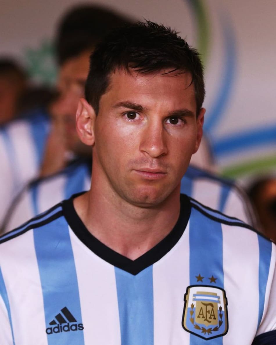 Lionel Messi en el Mundial de Brasil 2014. Foto: X/@Puro___Futbol.