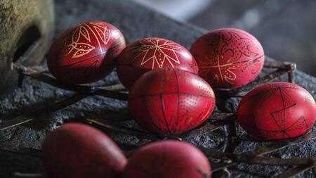 Huevos de Pascua decorados. Tradición en Rumania. Foto: Efe 2024