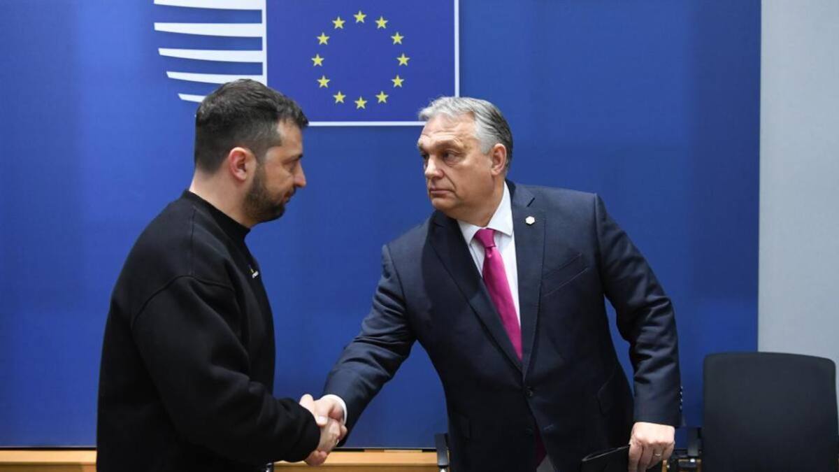 Volodímir Zelenski y Viktor Orban, guerra en Ucrania. Foto: EFE