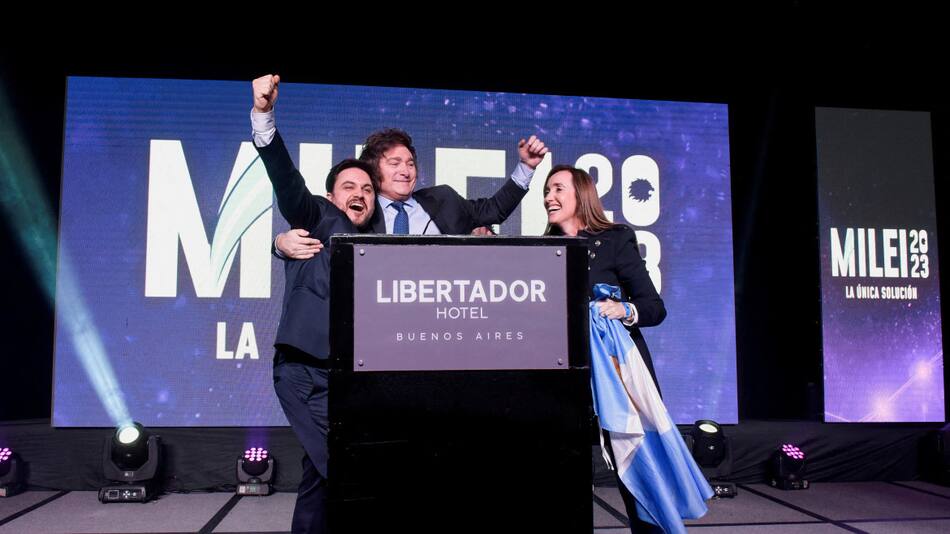 Javier Milei arrasó en la Antártida Argentina. Foto: Reuters.