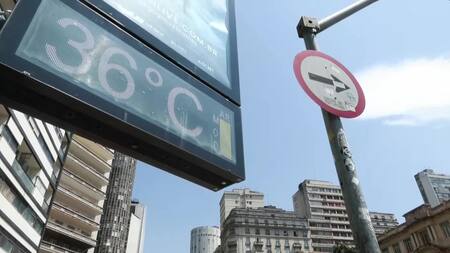 Ola de calor en Brasil. Foto: Captura de video EFE.