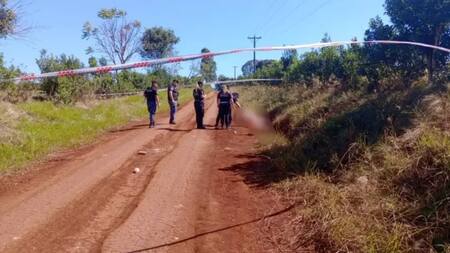 El lugar donde murió el hombre atacado por pitbull en Misiones. Foto: NA