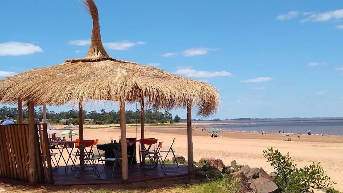 Playa Santa Ana, Federación, Entre Ríos. Foto: Instagram.
