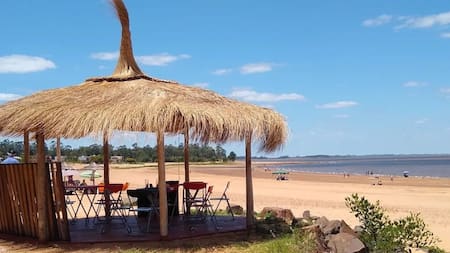 Playa Santa Ana, Federación, Entre Ríos. Foto: Instagram.