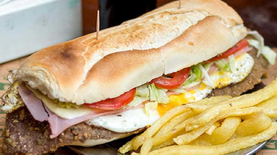 Sándwich de milanesa. Foto: NA