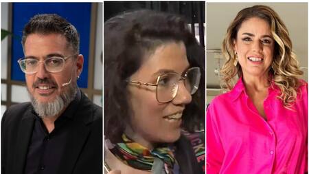 Rolando Barbano, Micaela Mendelevich y Marina Calabró. Fotos: Instagram - captura Intrusos.