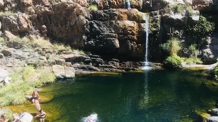 Cascada San Bernardo. Foto: sierrasdelaventana.com.ar.