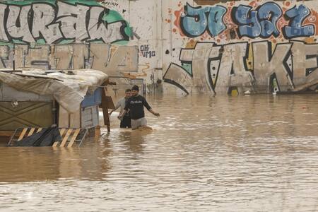 Inundaciones en Valencia. Foto: EFE.