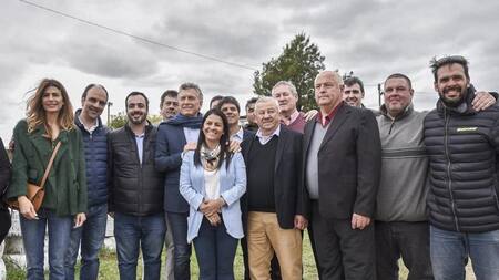 El presidente Mauricio Macri en Santa Fe durante su visita a esa ciudad. NA