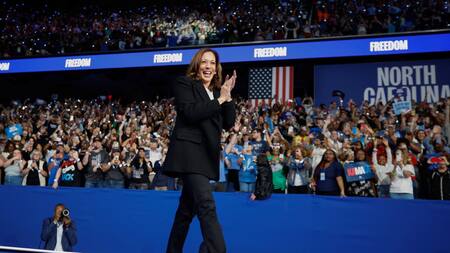 Kamala Harris, candidata a presidenta de Estados Unidos. Foto: Reuters