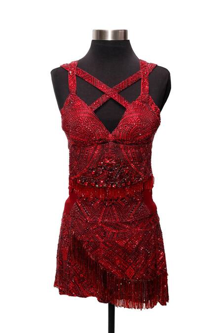 Traje rojo usado por Shakira en el Superbowl LIV y que será expuesto en la exposición