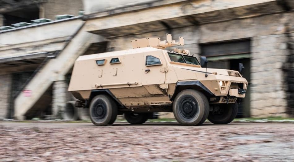 Vehículos blindados 4x4 Bastion enviados por Francia a Ucrania.