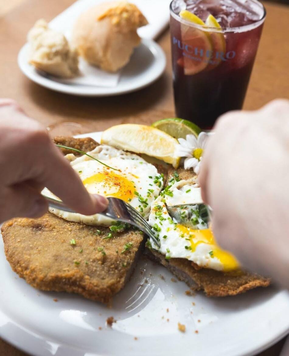 Milanesa de "Puchero". Foto: Instagram / puchero.ba.