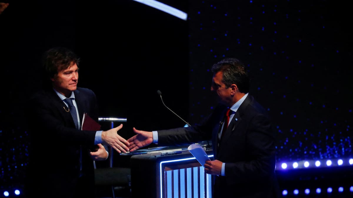 ¿Cómo serán los roles para el debate presidencial entre Sergio Massa y Javier Milei?