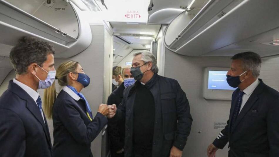 Viaje de Alberto Fernández, NA