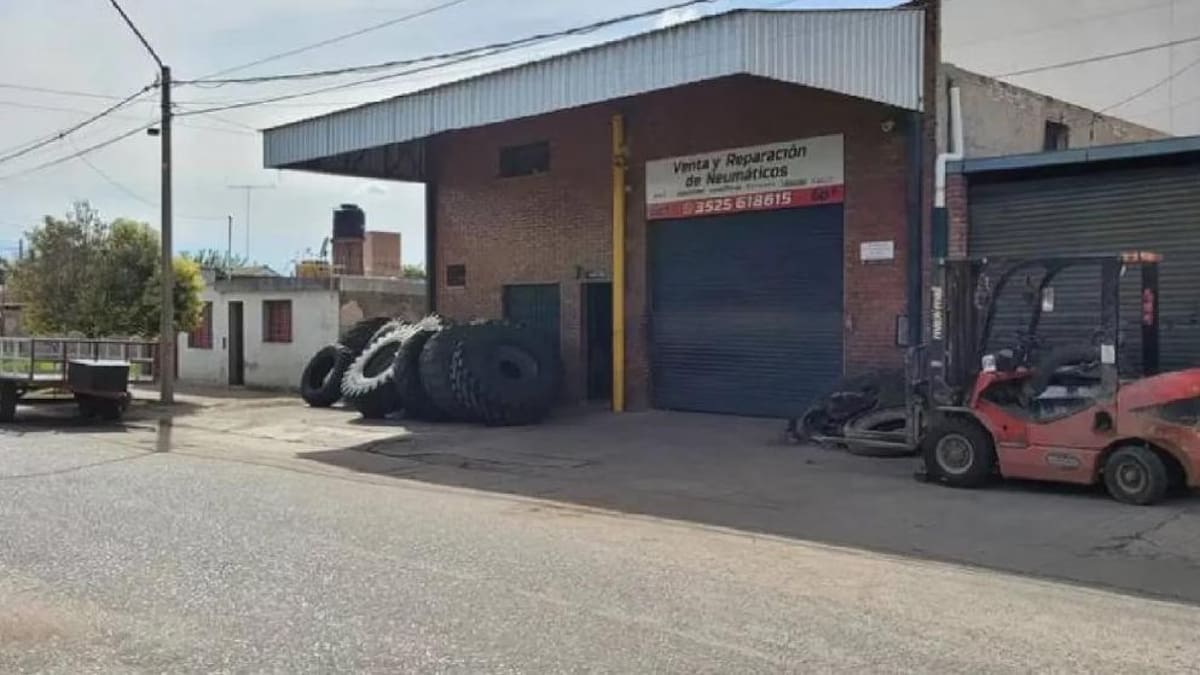 La tragedia pasó en una gomería de Córdoba. Foto: Gentileza El Doce
