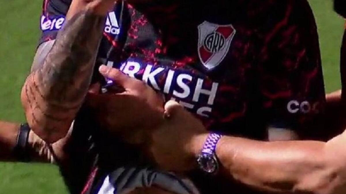 Enzo Pérez, lesionado en River Plate.