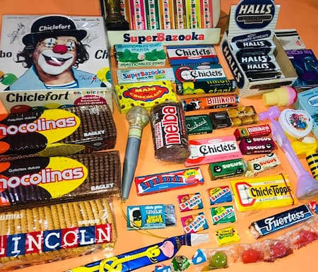 Golosinas de los 90s. Foto: TikTok @senderos.trecking.arg
