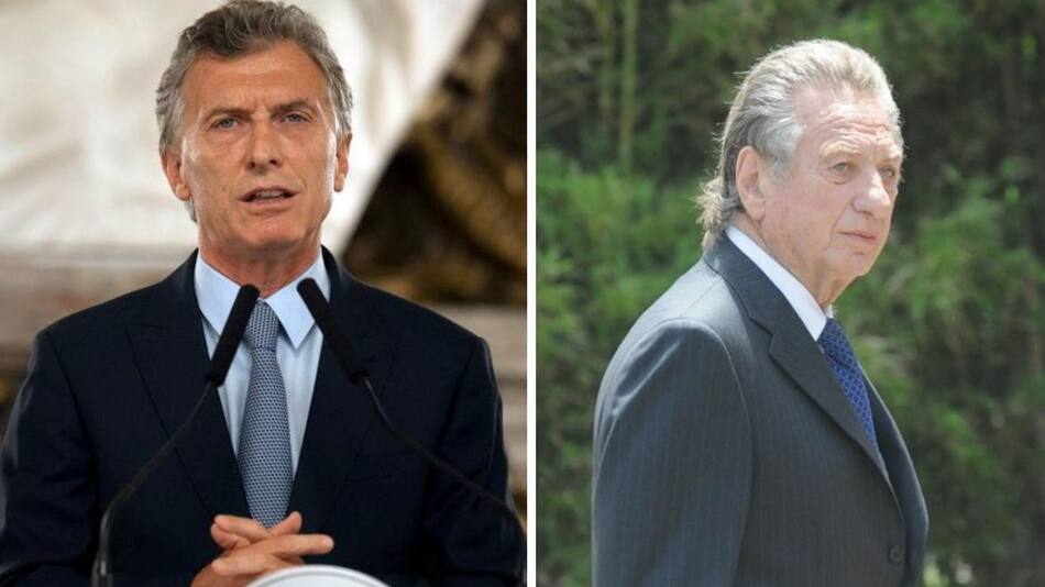 Mauricio Macri y franco Macri - Fallecimiento del empresario