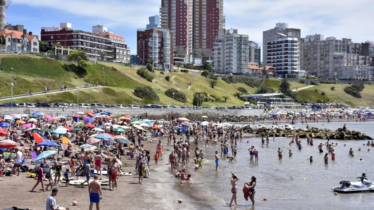 Mar del Plata, temporada de verano. Foto: NA.